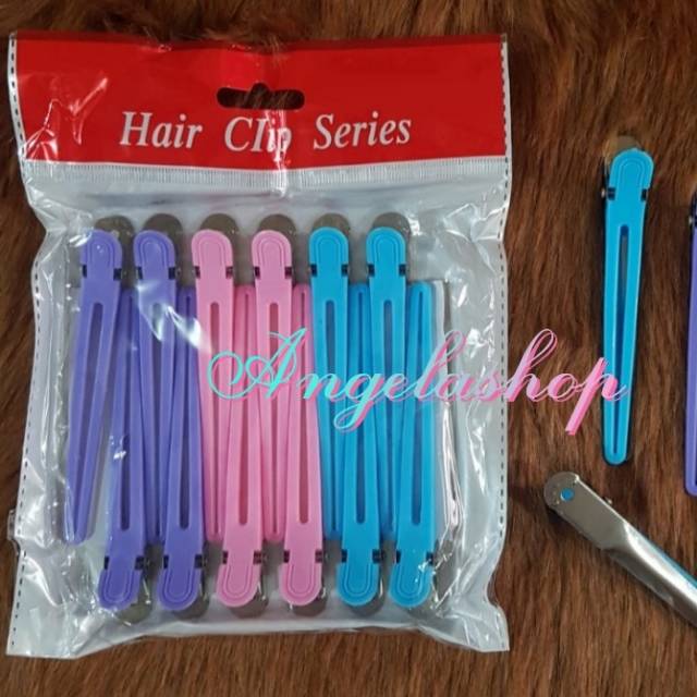 Jepit Bebek Warna Salon(12 Pcs)