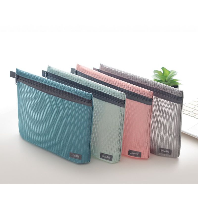 

Zipper Bantex Storage Pouch Handbag Pencil Case A5