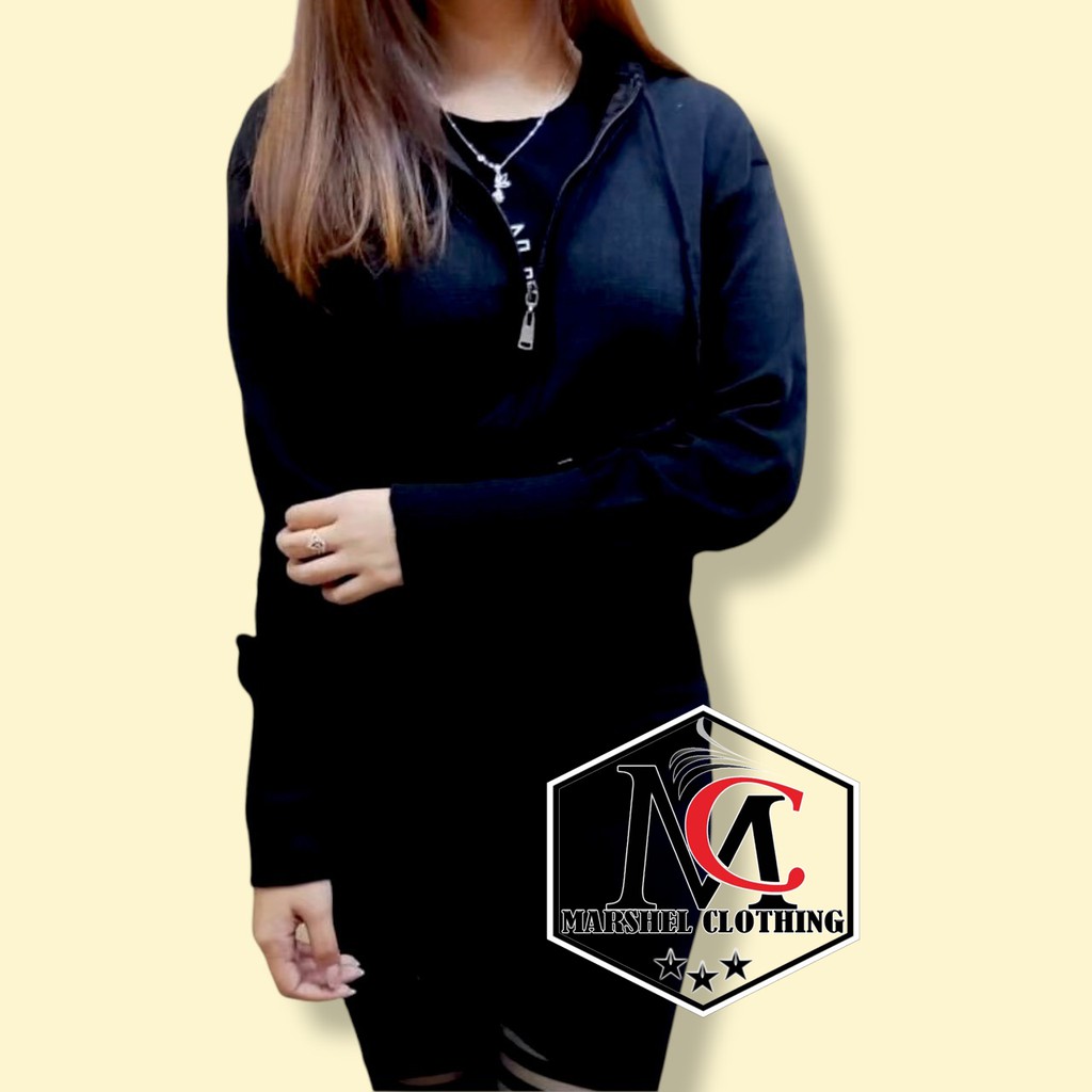 RCL- JAKET RAJUT WANITA ARIEL HITAM - NAVY - MAROON - ABU MUDA - ABU TUA - MERAH - HIJAU ( UNISEX )