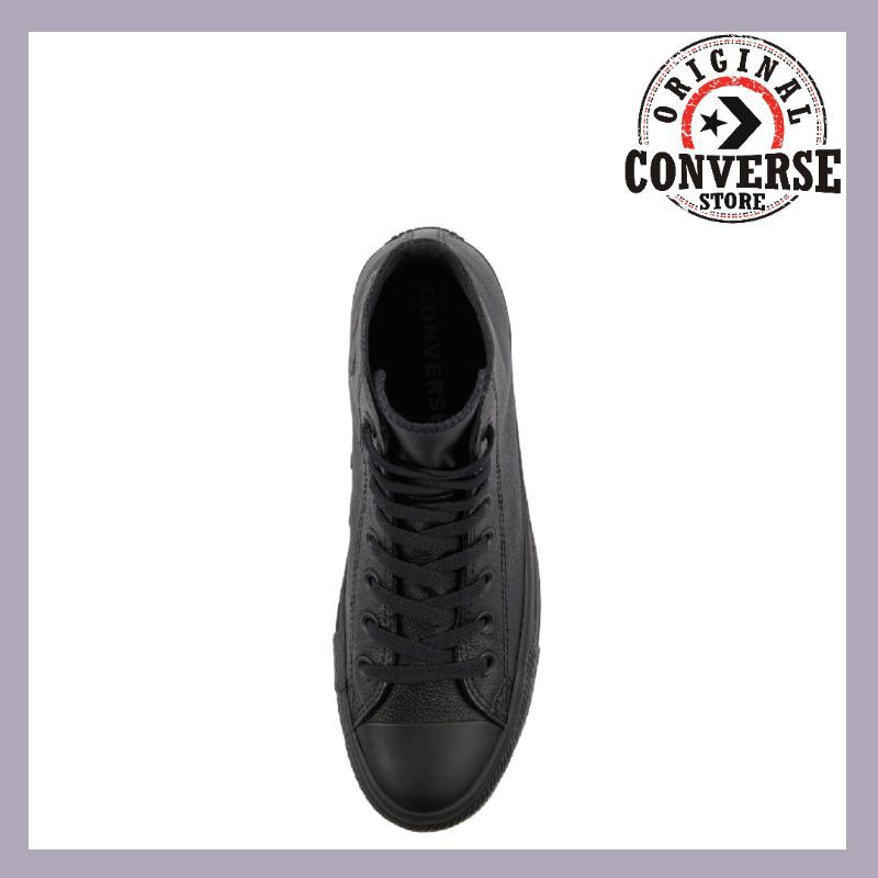 leather black chucks