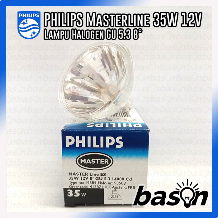 PHILIPS Masterline ES 35W 14584 8D MR16 - Lampu Halogen 12Volt