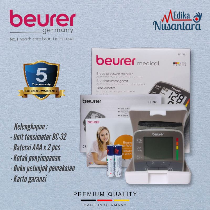 Tensi Digital Beurer BC 32 Tensimeter Digital Original Beurer BC32 Garansi Resmi 5 Tahun