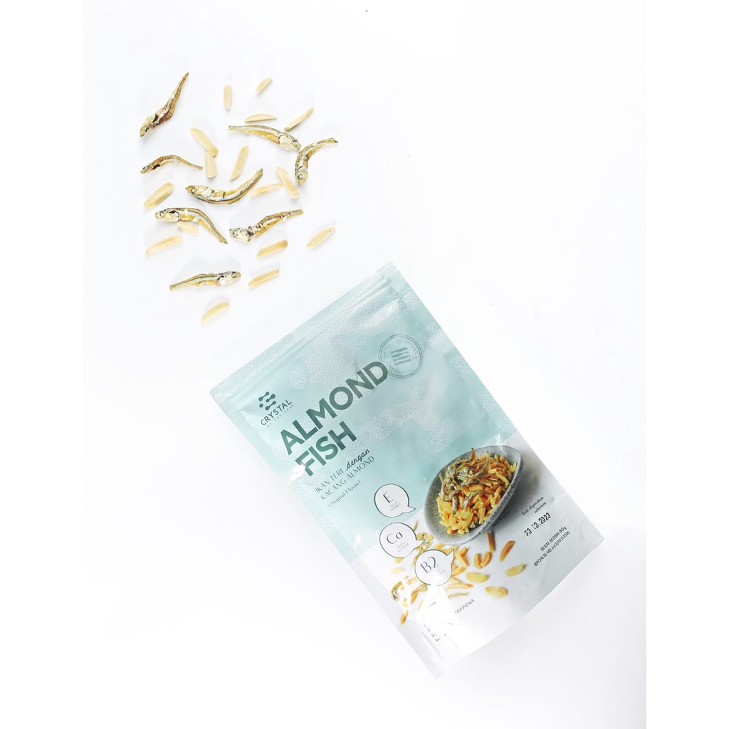 Almond Fish Snack Crystal of the sea 80gr | snack sehat HALAL