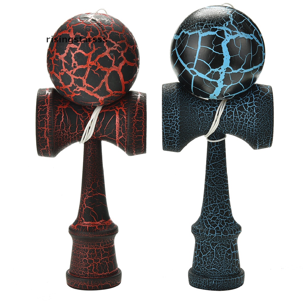 Rsid 1pc Mainan Kendama Tradisional Jepang Motif Retak Untuk Anak