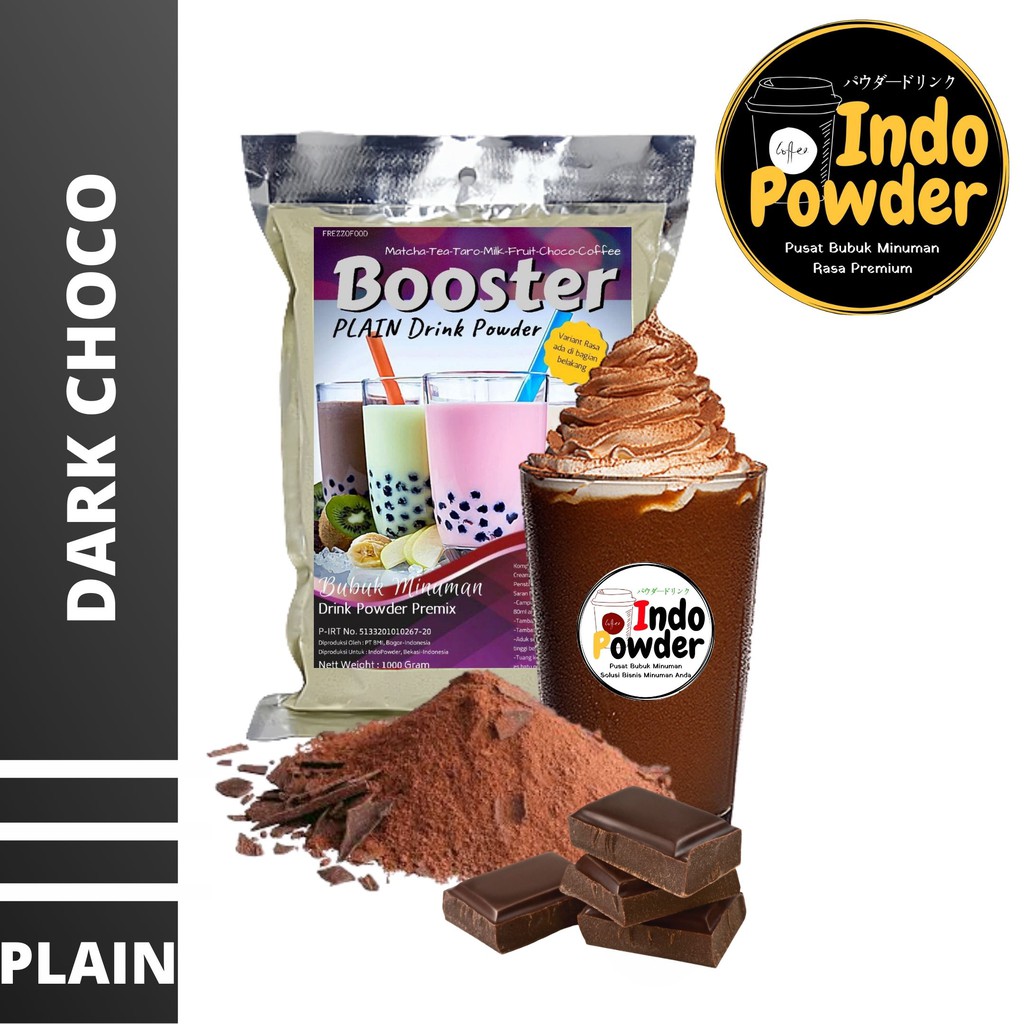 PLAIN Bubuk Minuman DARK CHOCO 1Kg - Bubuk DARK CHOCO 1Kg - DARK CHOCO Bubuk 1Kg