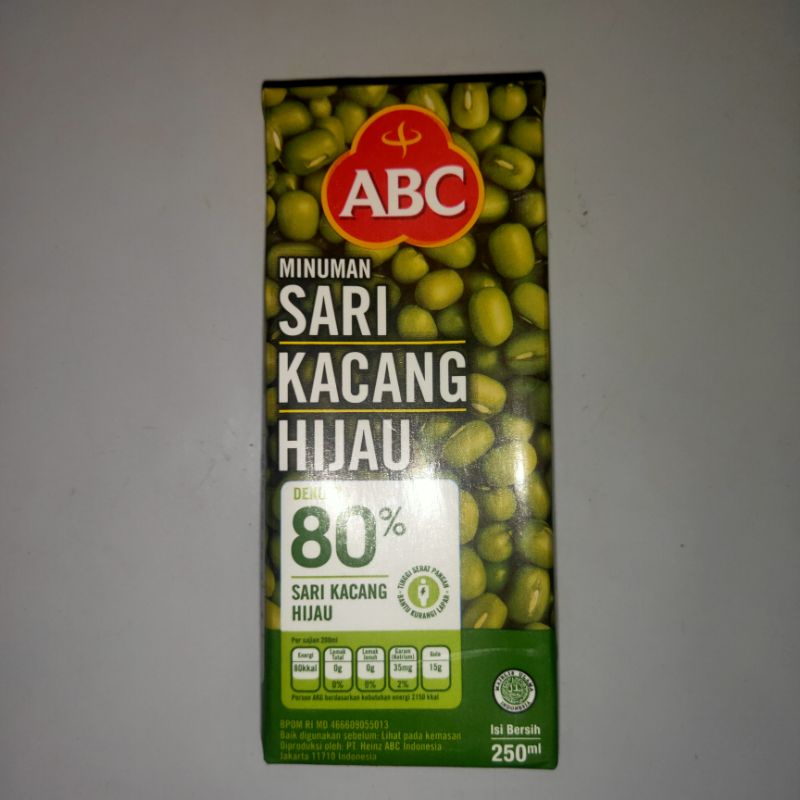 

ABC MUNG BEAN DRINK / MINUMAN SARI KACANG HIJAU 250ml