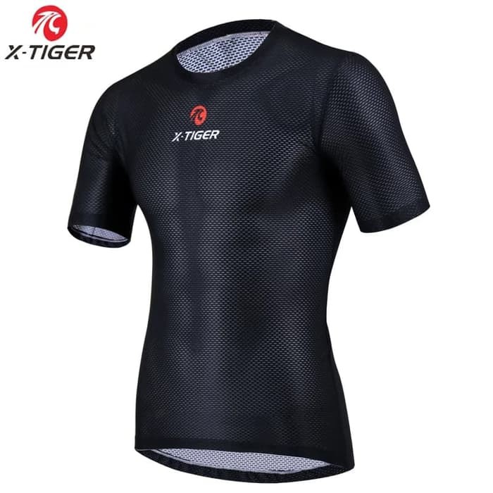 X-Tiger Baselayer Cool Mesh Breathable Jersey Sepeda Lengan Pendek
