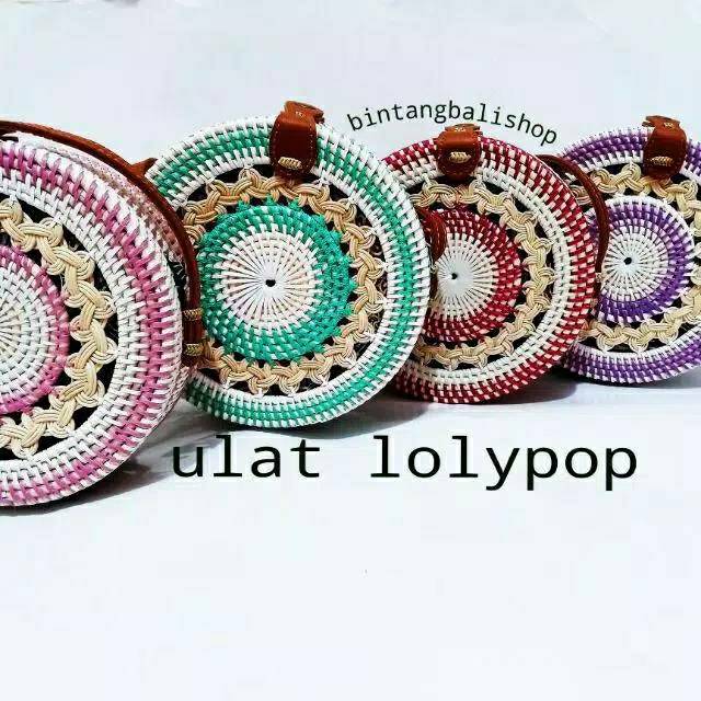  TAS  ROTAN  ULAT LOLIPOP Shopee Indonesia