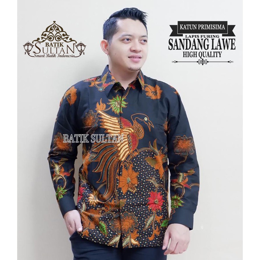 Sandang Lawe Kemeja Batik Pria Panjang Full Furing by Batik Sultan