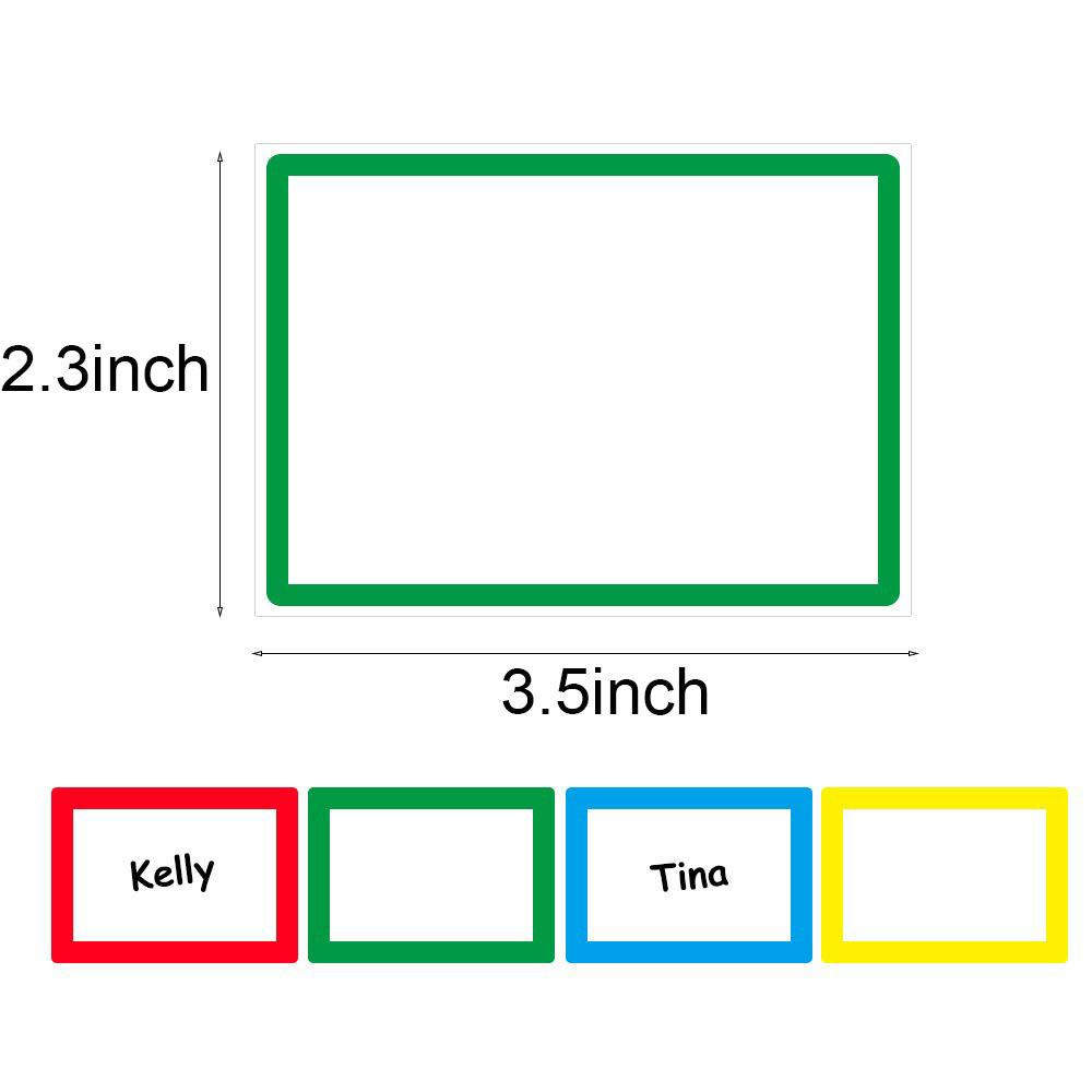 Lanfy Name Tag Label Alat Tulis Stiker Untuk Kemasan Rumah Label Colorful Sealing Label Stiker Perekat