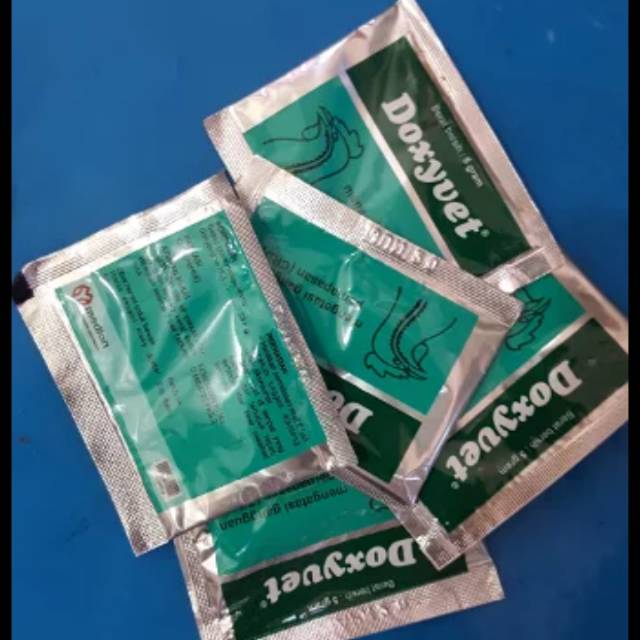 3 saset DOXYVET 5gr obat unggas ayam merpati bebek sakit crd
