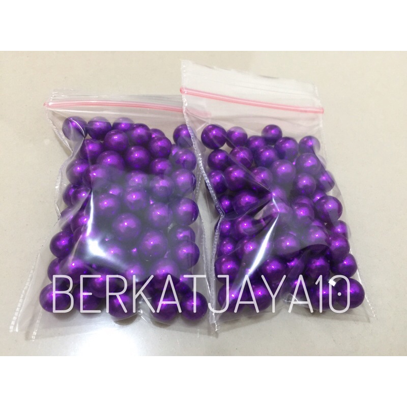 Sprinkle Mutiara Pearl Ungu Purple Edible 20gr Dekorasi Kue Topping Cake