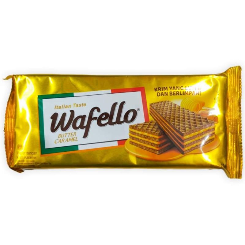 

roma wafello 114gr - wafer dengan krim karamel/coklat blast - makanan ringan enak murah