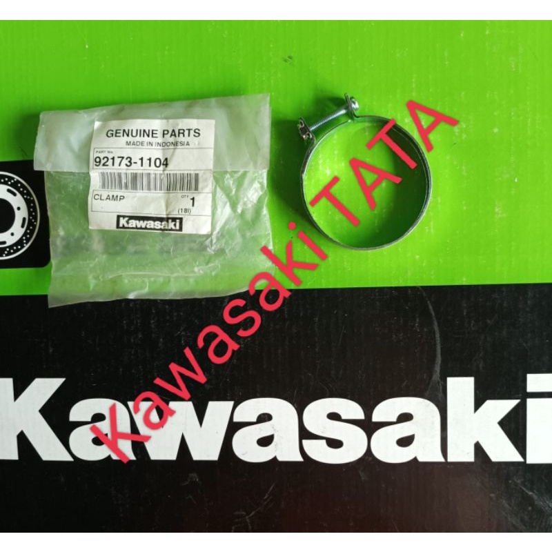 Clamp Klem filter udara ninja RR, KRR, ZX130. Original Kawasaki.