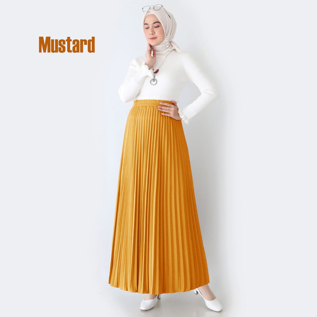 Rok Plisket - Rok  Wanita Bahan Premium ( Varian 1 )-MUSTRAD