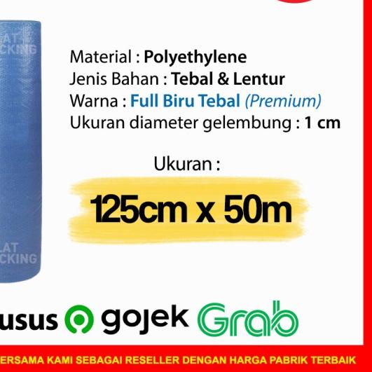 

☼ PLASTIK BUBBLE WRAP 125CM X 50M / BUBBLE WRAP DKM PLUS PREMIUM MURAH - BENING HIJAU ♥