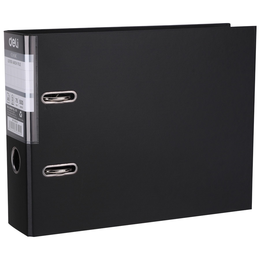 

Deli | Ordner Lever Arch File A5 | B215 | Hitam & Biru