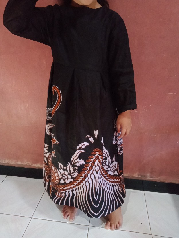 Baju Gamis Batik Anak Perempuan