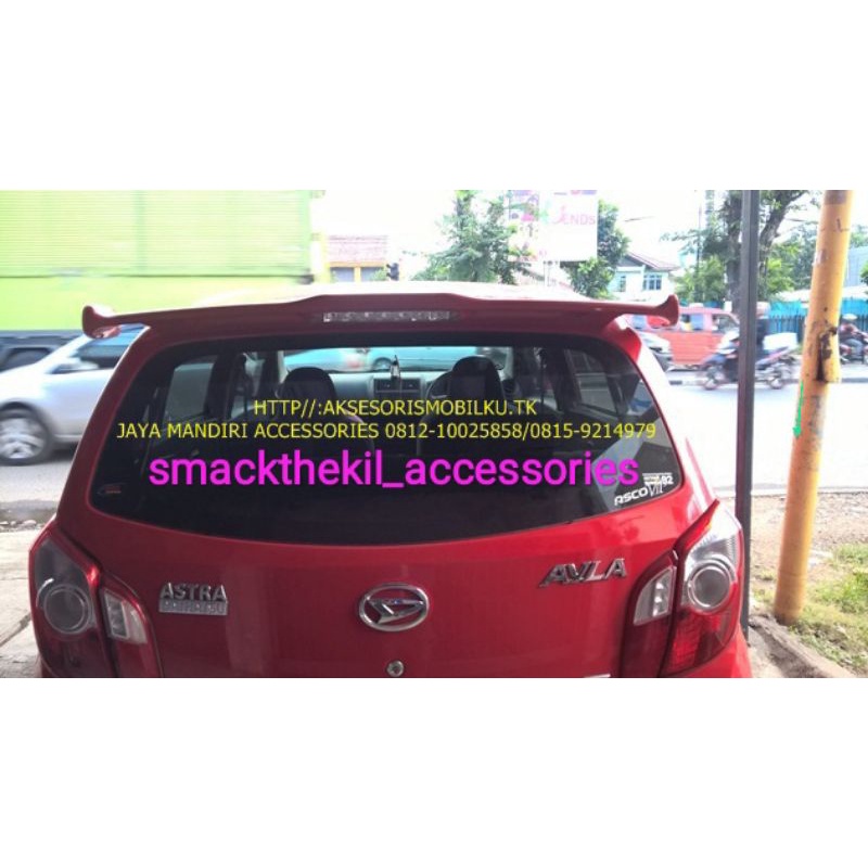 SPOILER  AGYA AYLA DAN SX4  MUGEN PLUS LAMPU REM