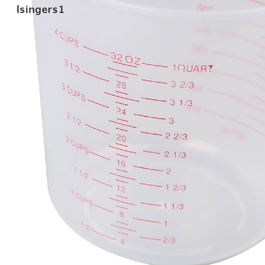 (lsingers1) Gelas Ukur Kapasitas 250 / 500 / 1000ml Bahan Plastik