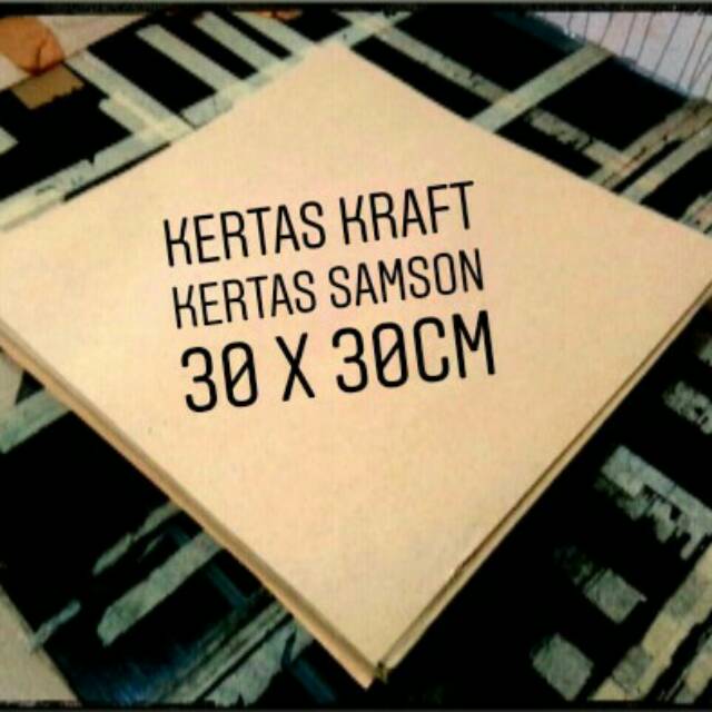 

Kertas kraft samson coklat eceran 80gsm, uk.30x30cm