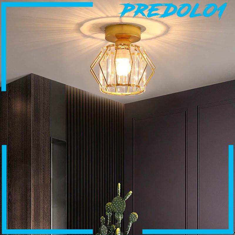 Nordic Style Crystal Ceiling Light E27 Base for Balcony Entryway Living Room