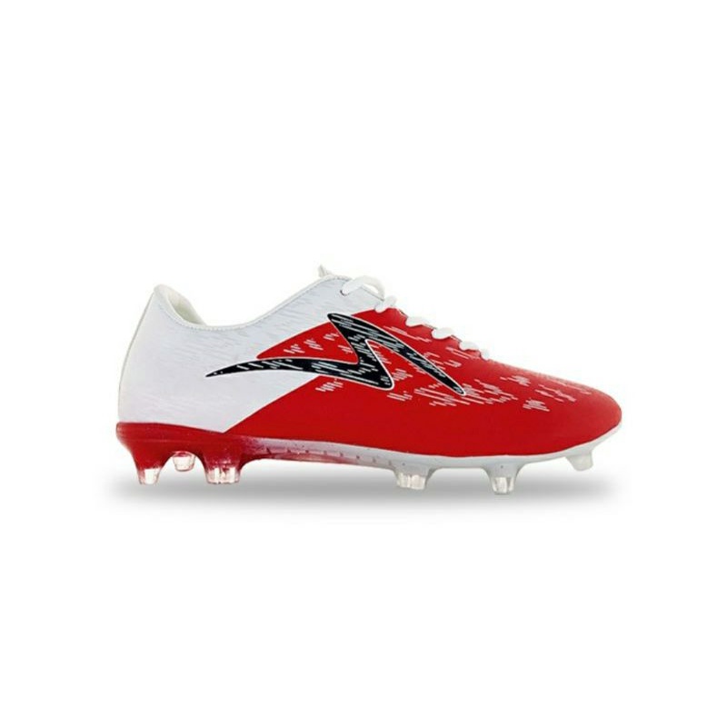 Sepatu Sepak Bola Specs Accelerator Alpha Garuda Attack Biru Terbaru 2021 Original 100% Accelerator Lightspeed Reborn Metasala Swervo Illuzion Slaz Infinity Sepatu Olahraga Pria Murah Size 39-43-Merah Putih