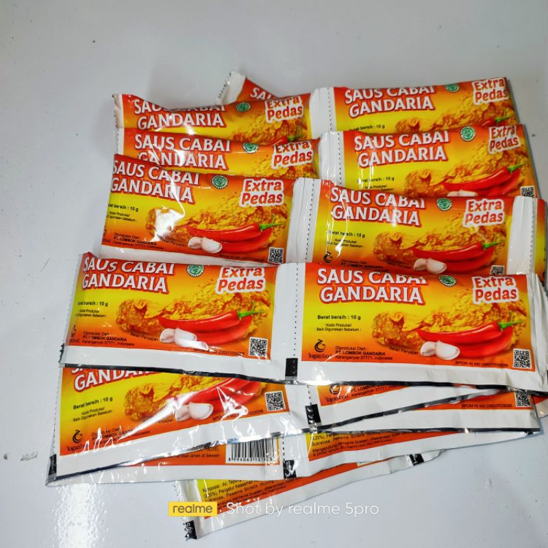 Saos Cabai Gandaria Extrahot Sachet 10gr