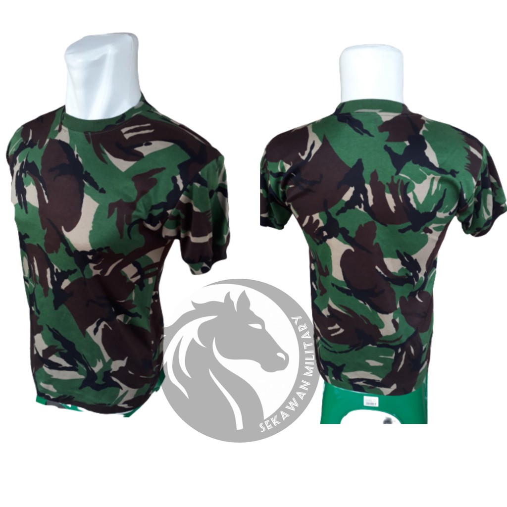 Baju Kaos Pendek Loreng Malvinas Oblong Loreng TNI