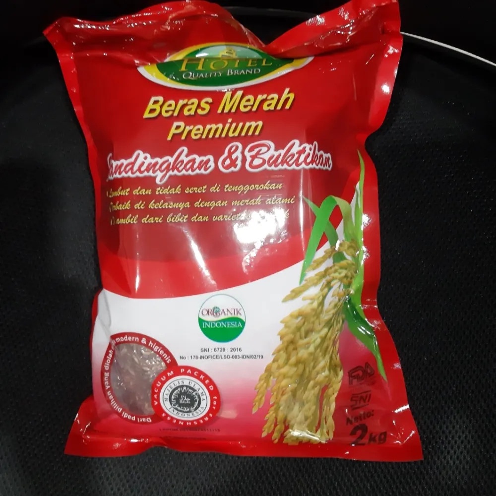 

HOTEL Beras Merah Organik Premium Pack 2KG