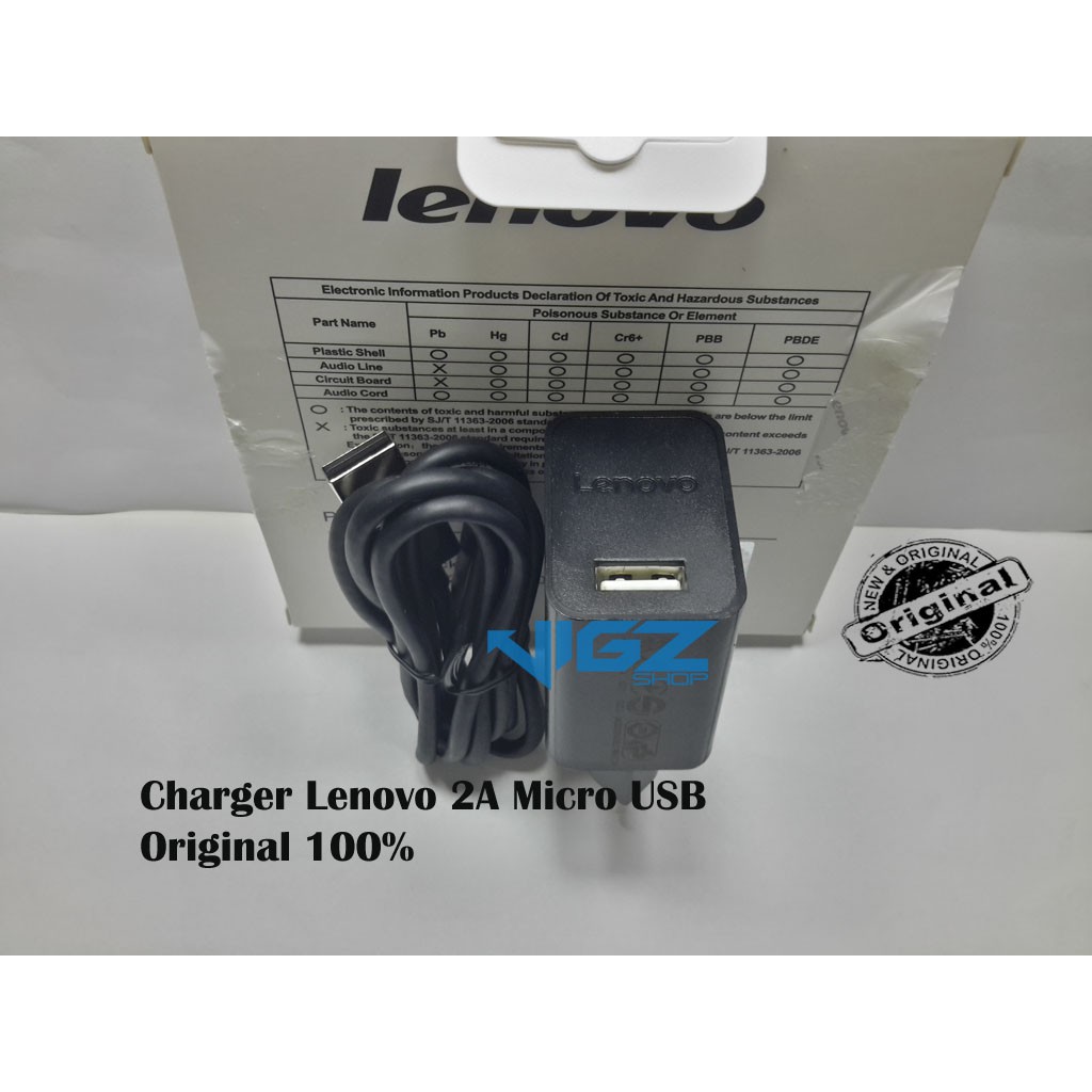 Charger Lenovo 2A Micro USB Original 100%