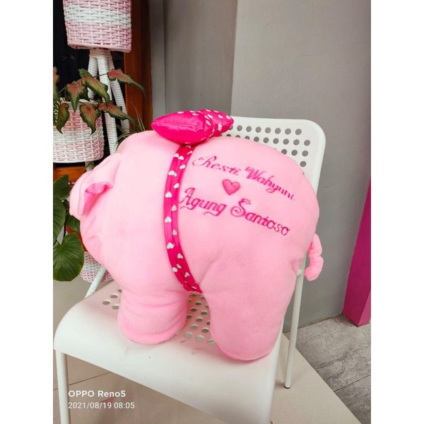 Boneka BABI super, boneka babi gendut, boneka babi bulat, boneka babi pink