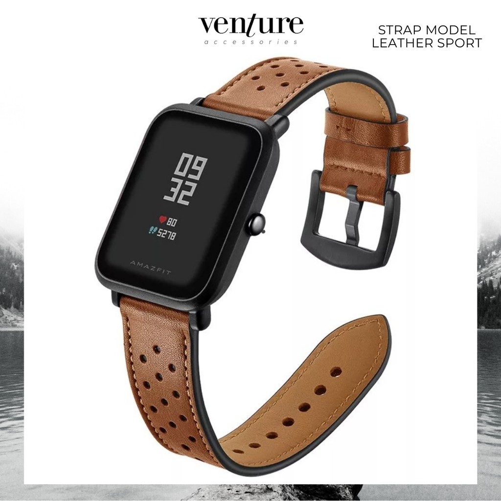 TALI JAM STRAP XIAOMI HUAMI AMAZFIT GTS BIP 20MM MODEL LEATHER SPORT