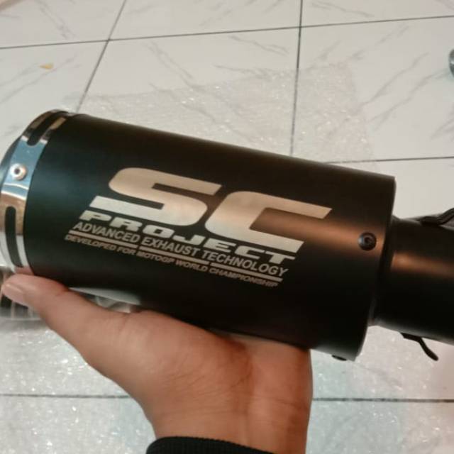 SILINCER KNALPOT RACING SC PROJECT BLACK DOFF