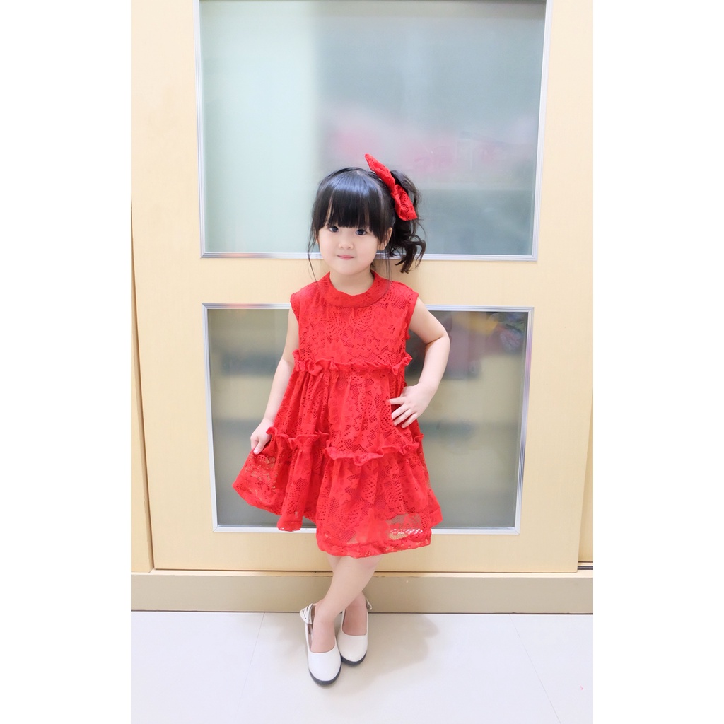 Dress Marimar/Dress Brukat Anak dan Dewasa Marimar