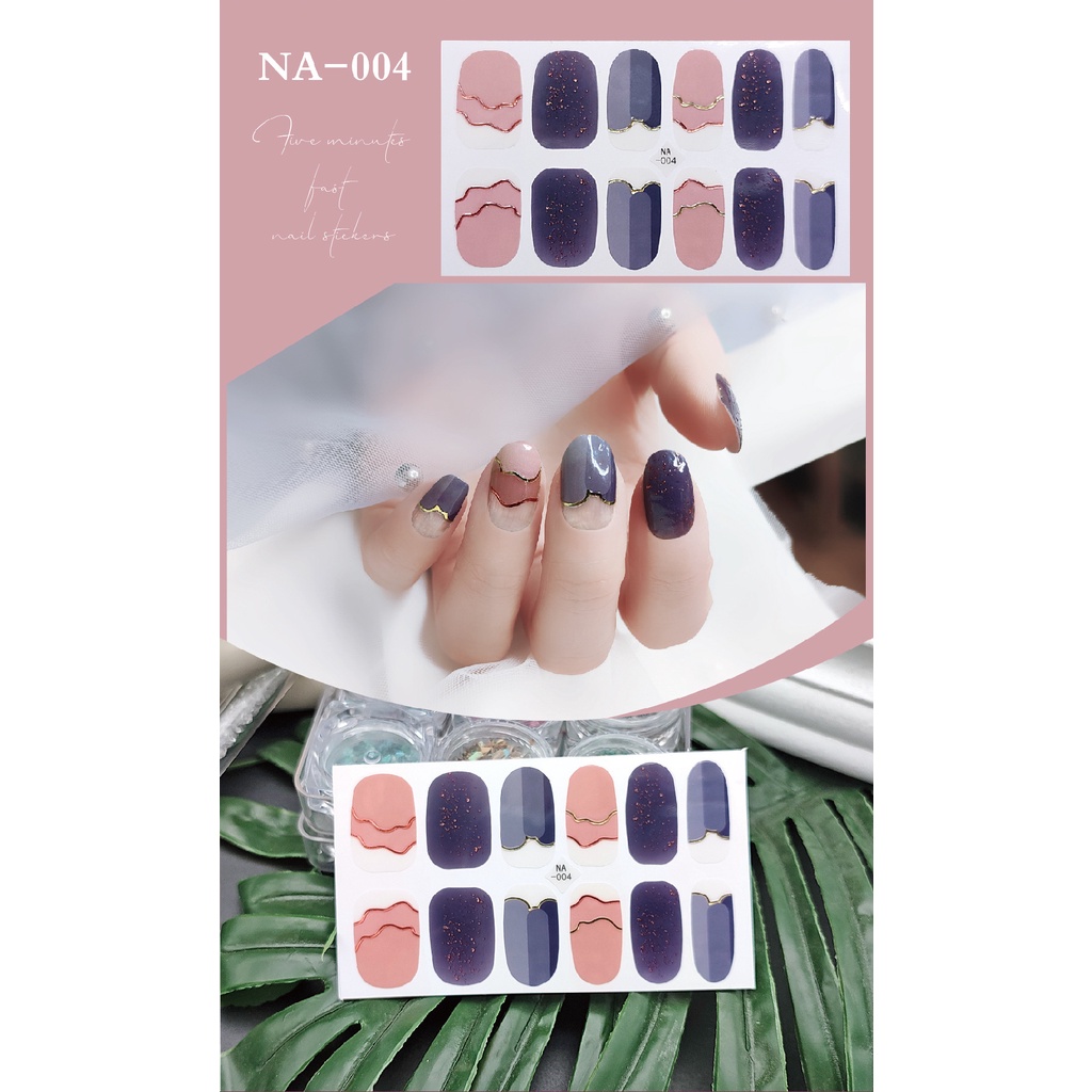 12Pcs/Stiker Kuku Murah / Nail Art Sticker / Nail Art Stiker / Nail Art &amp; Sticker NA Series Premium