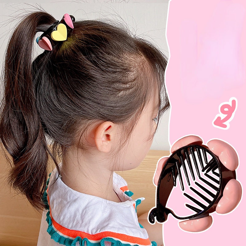 Ponytail Jepit Rambut Tetap Lucu Bunga Kartun Buah Ambil Klip Hiasan Rambut Anak Korea