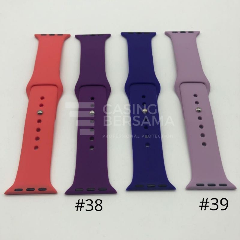 Strap Series ukuran SM 38/40/42/44mm untuk apple watch strap Silikon nomer 21-40