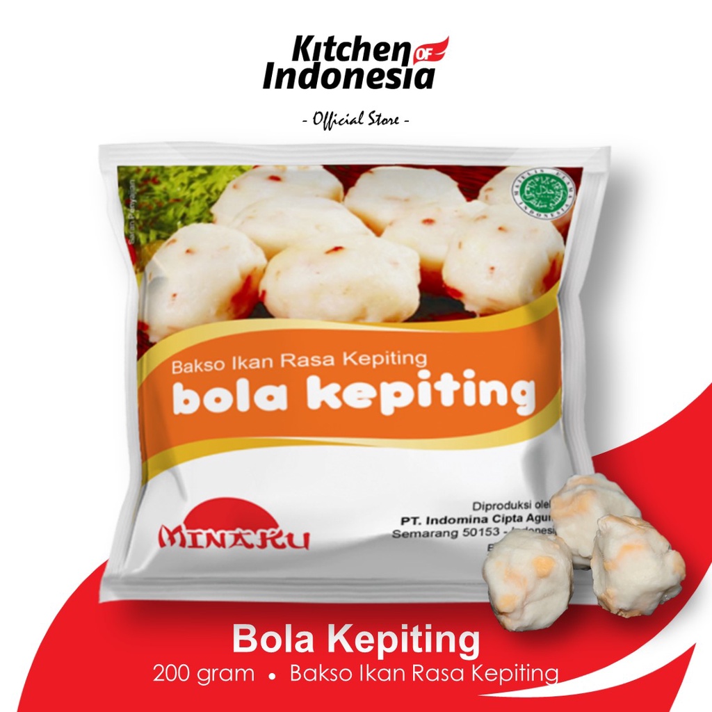 Jual Minaku Bola Kepiting 200 Gr Bakso Ikan Kitchen Of Indonesia