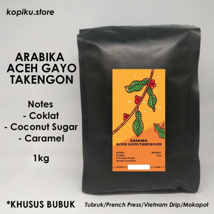 

PROMO KOPI BUBUK ARABIKA GAYO 1 KG (TAKENGON) - Giling Medium