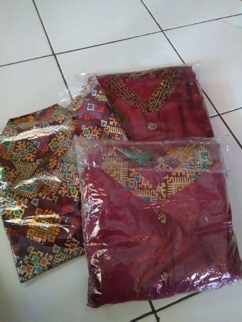 Bg - Batik Couple Keluarga Arabella / Couple Gamis Family / Seragam Pesta / Monalisa Syarii Busui