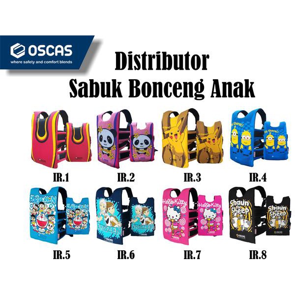 Sabuk Bonceng Anak, Sabuk Bonceng Motor, Sabuk Bonceng Anak Motif - Doraemon