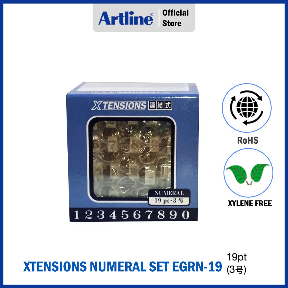 

ARTLINE Xstamper Xtensions Alphabet Stamp / Alfabet Stempel 19 pt EGRA-19M