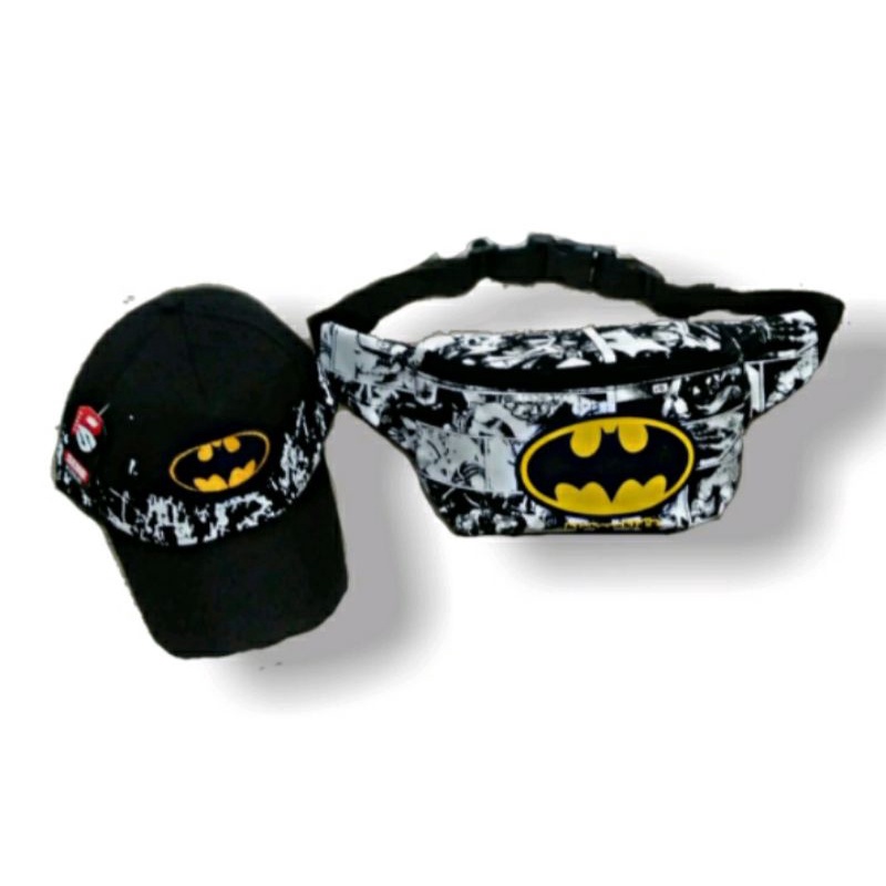 SPECIAL BATMAN Westbeg Kanvas anak 2in1 Tas SLempang anak laki laki