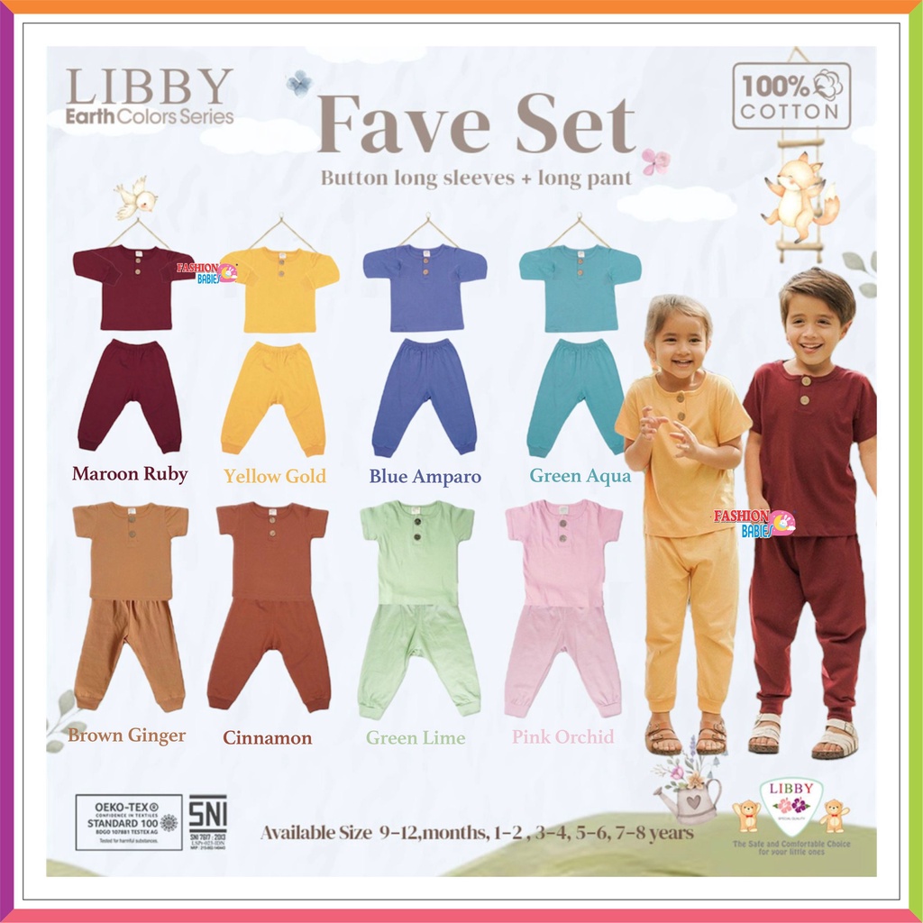 ❤ Fashionbabies ❤ LIBBY FAVE SET EARTH COLOR SERIES | SETELAN OBLONG PENDEK CELANA PANJANG