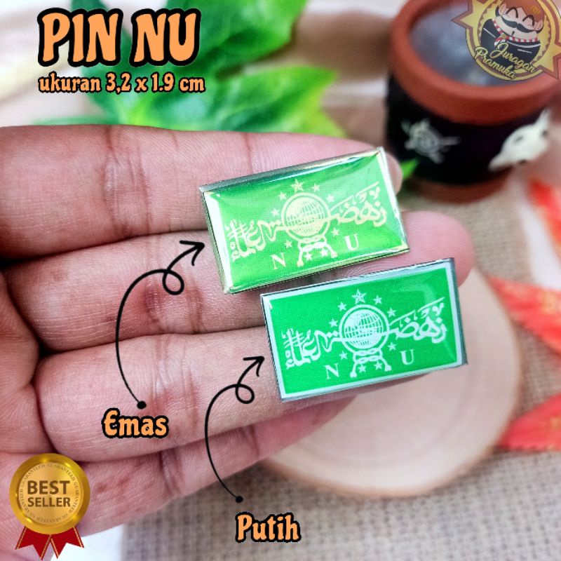 PIN NU PERSEGI PANJANG Ukuran 3,2 x 1,9 cm ( NU )