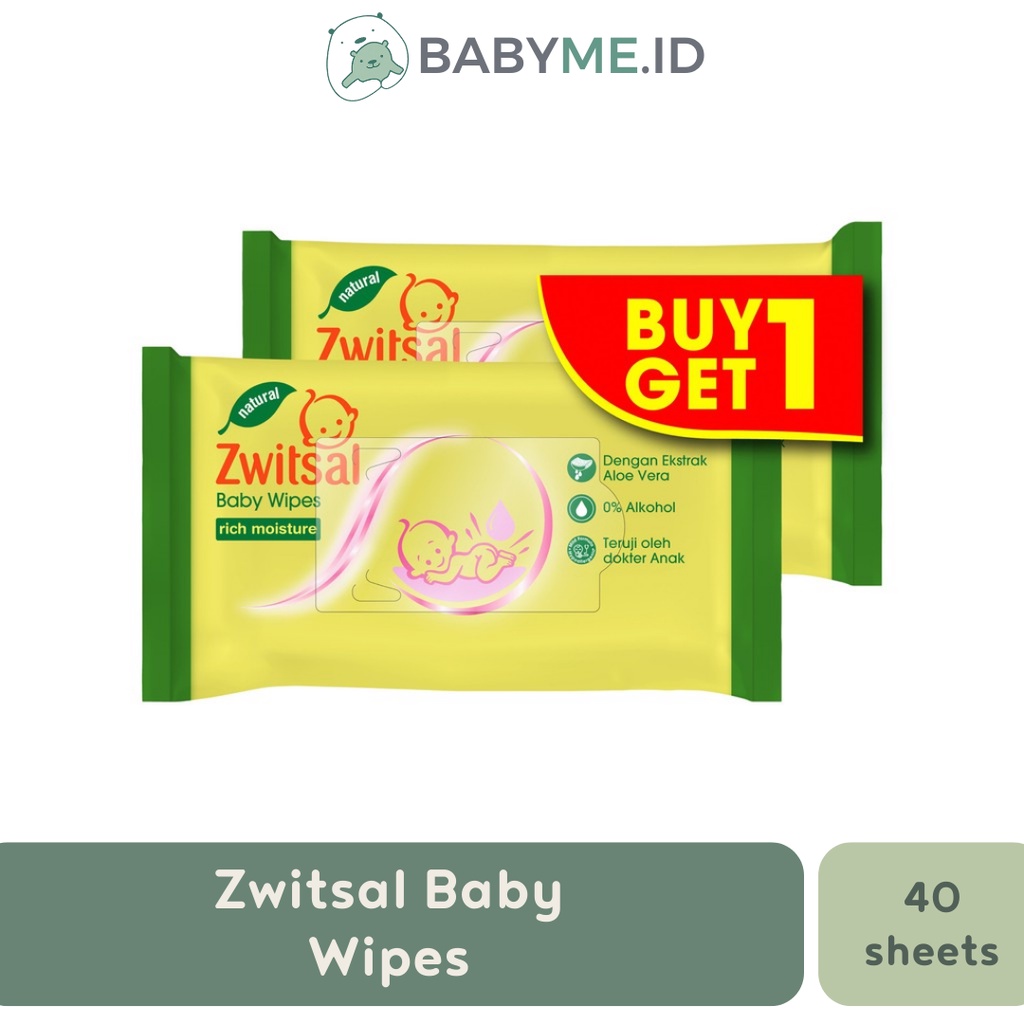 Zwitsal Baby Wipes Rich Moisture | Tisu Basah Zwitsal B1G1