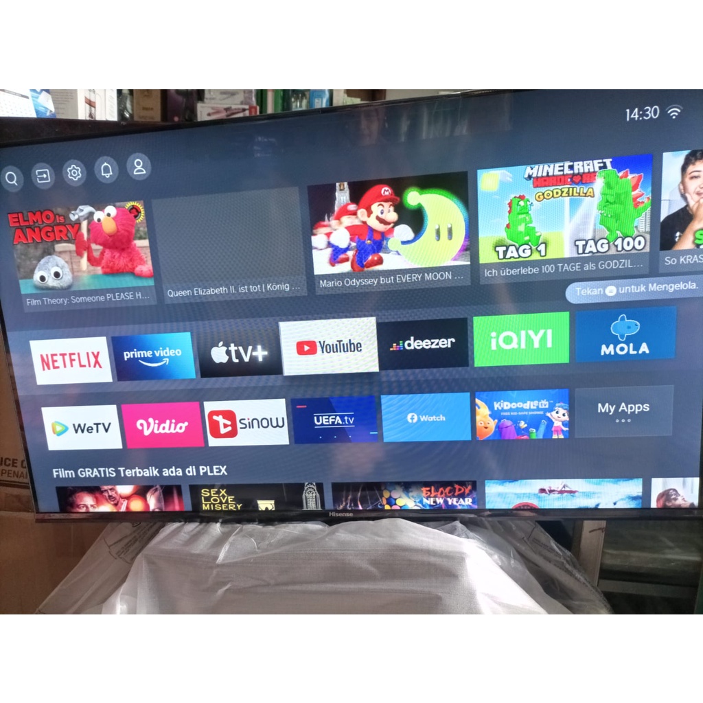 [New arrival 43E4H]Hisense 43&quot; FHD Vidaa Smart TV-Bezelless Design-Dolby Audio- Youtube/Netflix/Prime video-Casting-Vidaa