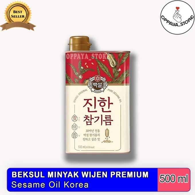 

CJ BEKSUL MINYAK WIJEN PREMIUM SESAME OIL 500ML KOREA PRODUK SDFD51313