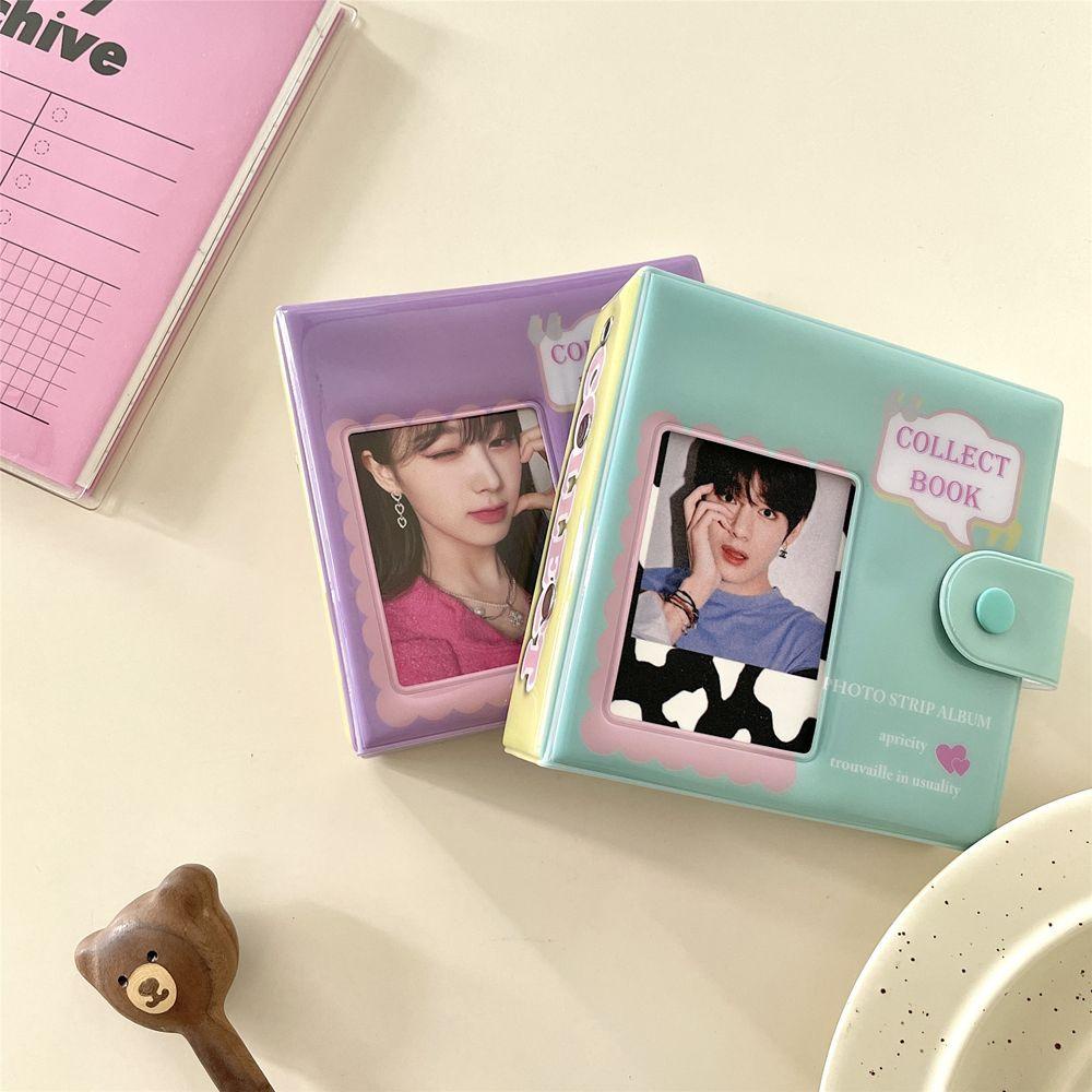 【 ELEGANT 】 Album Foto Lovely INS Binder Cover Perlengkapan Alat Tulis Sekolah Koleksi Buku Foto Organizer Loose Leaf Notebook